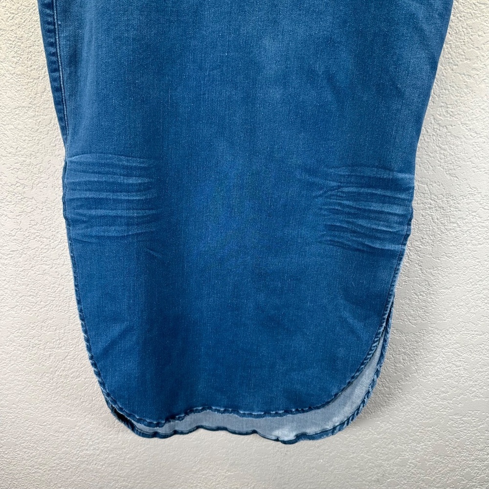 Frank & Eileen Donegal Denim Skirt Size 6 Pull on Slits Western Cowgirl USA Made - Picture 8 of 16